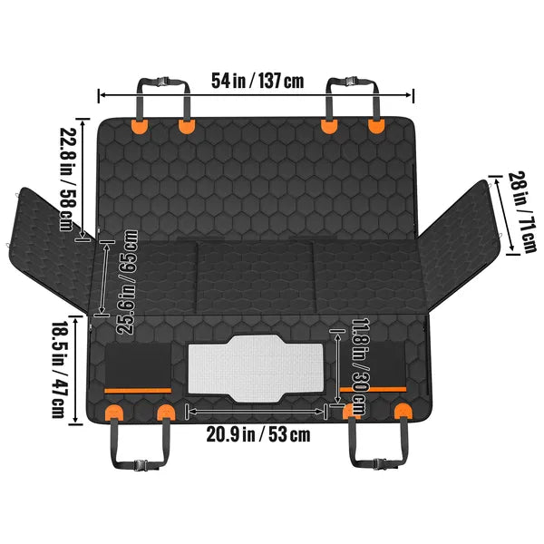 RoadDeck product dimensions diagram for checking vehicle fit