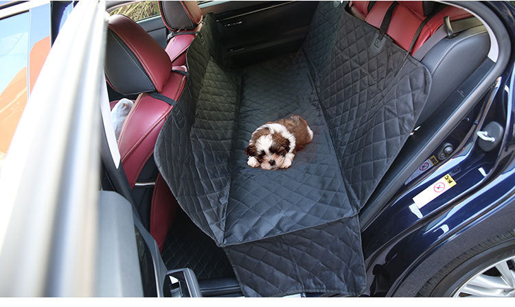 NNEDSZ Dog Car Seat Cover with Mesh Window, Waterproof Pet Seat Cover for Back Seat, Non-Slip Durable Scratchproof Dog Hammock for Cars, Trucks and SUVs