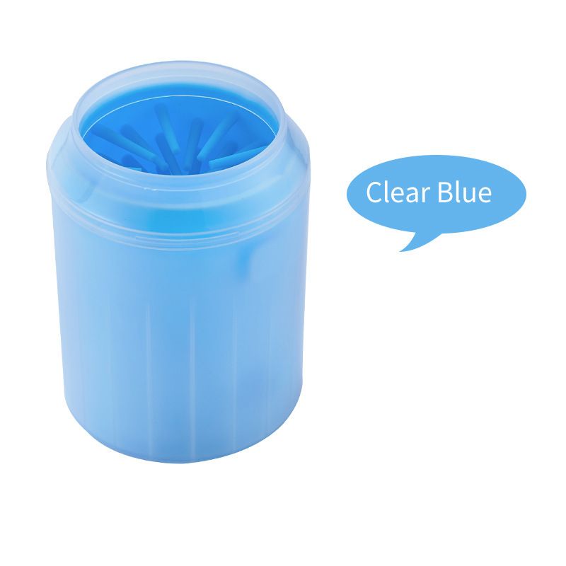 Blue MudErase portable paw cleaner on a clean background