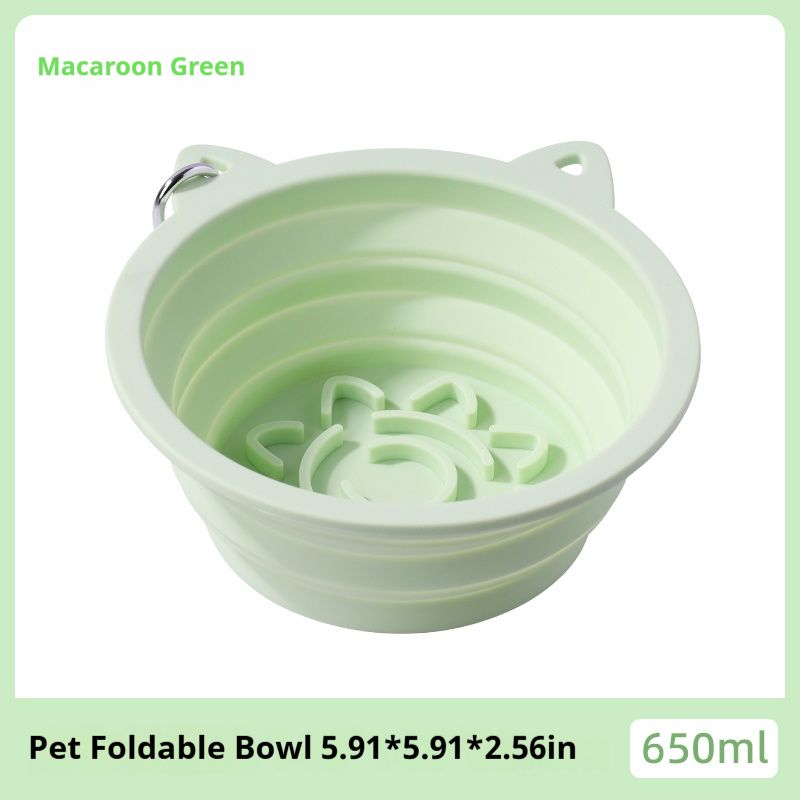 Green 650 mL RoadBowl expanded on a white background